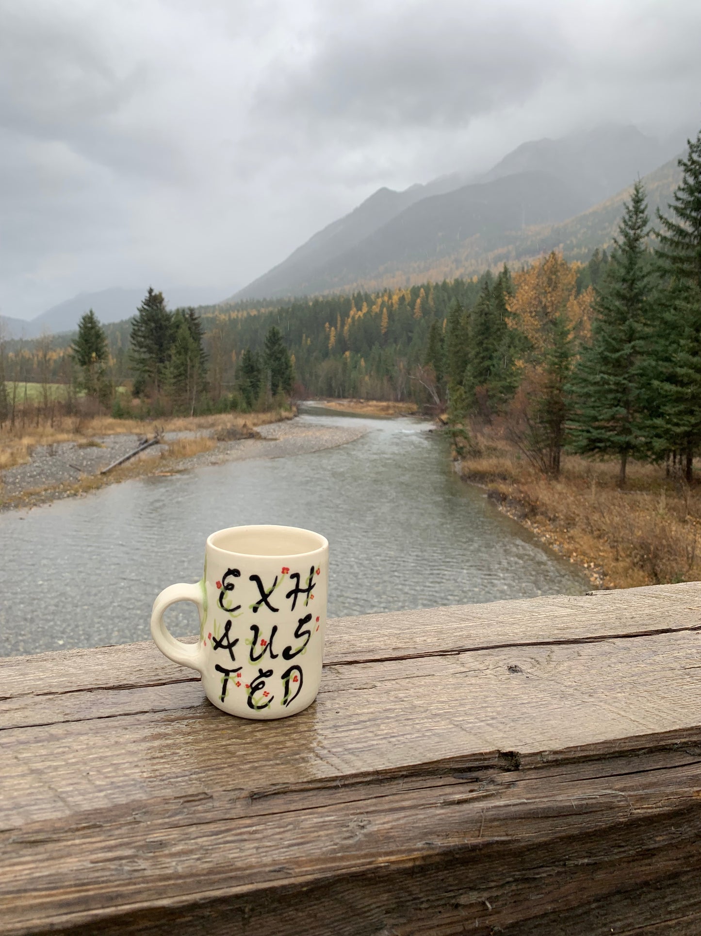 Exhausted mug