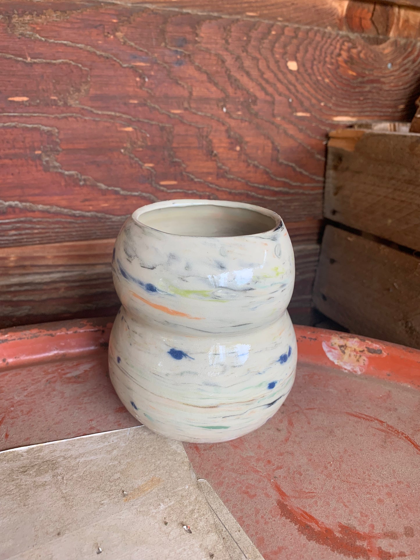 Colour Melt bubble vase