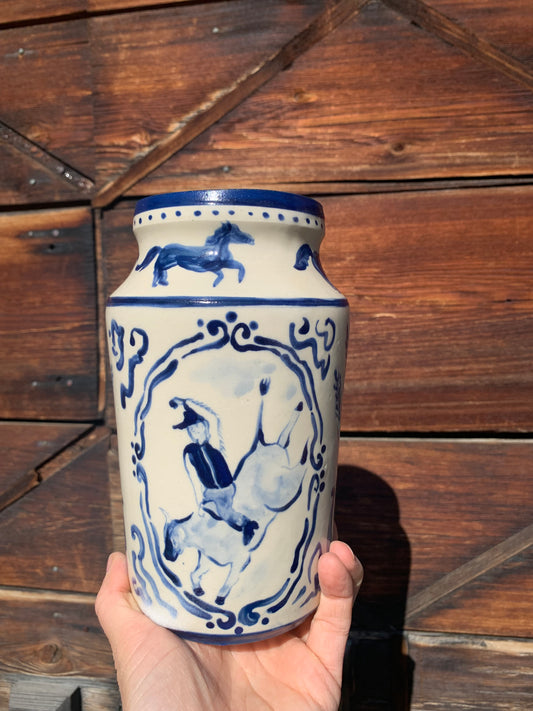 Blue Rodeo (not the band) Vase